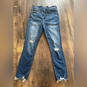 GUC Women's Abercrombie Jeans, High Rise Super Skinny Ankle Curve Love Size 6 28